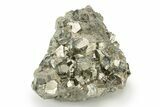 Striated, Pyrite Crystal Cluster - Peru #238863-1
